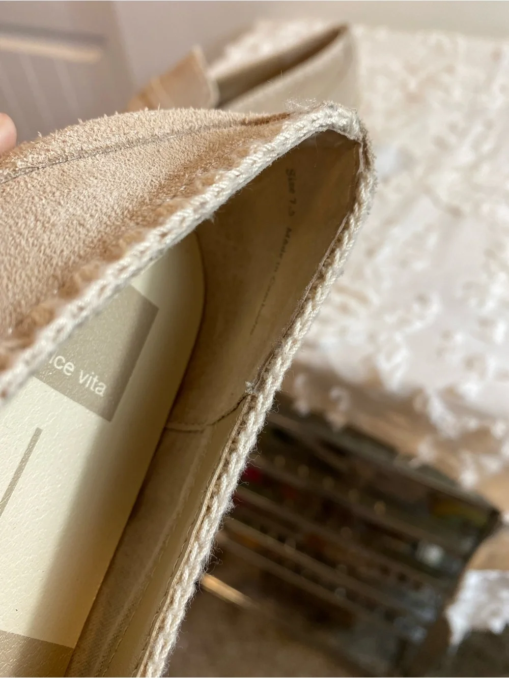 Dolce Vita Beige Suede Platform Loafers
